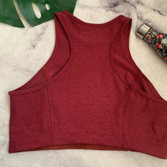 Outdoor Voices XS Burgundy Athena Crop Top - Picture 3 of 4